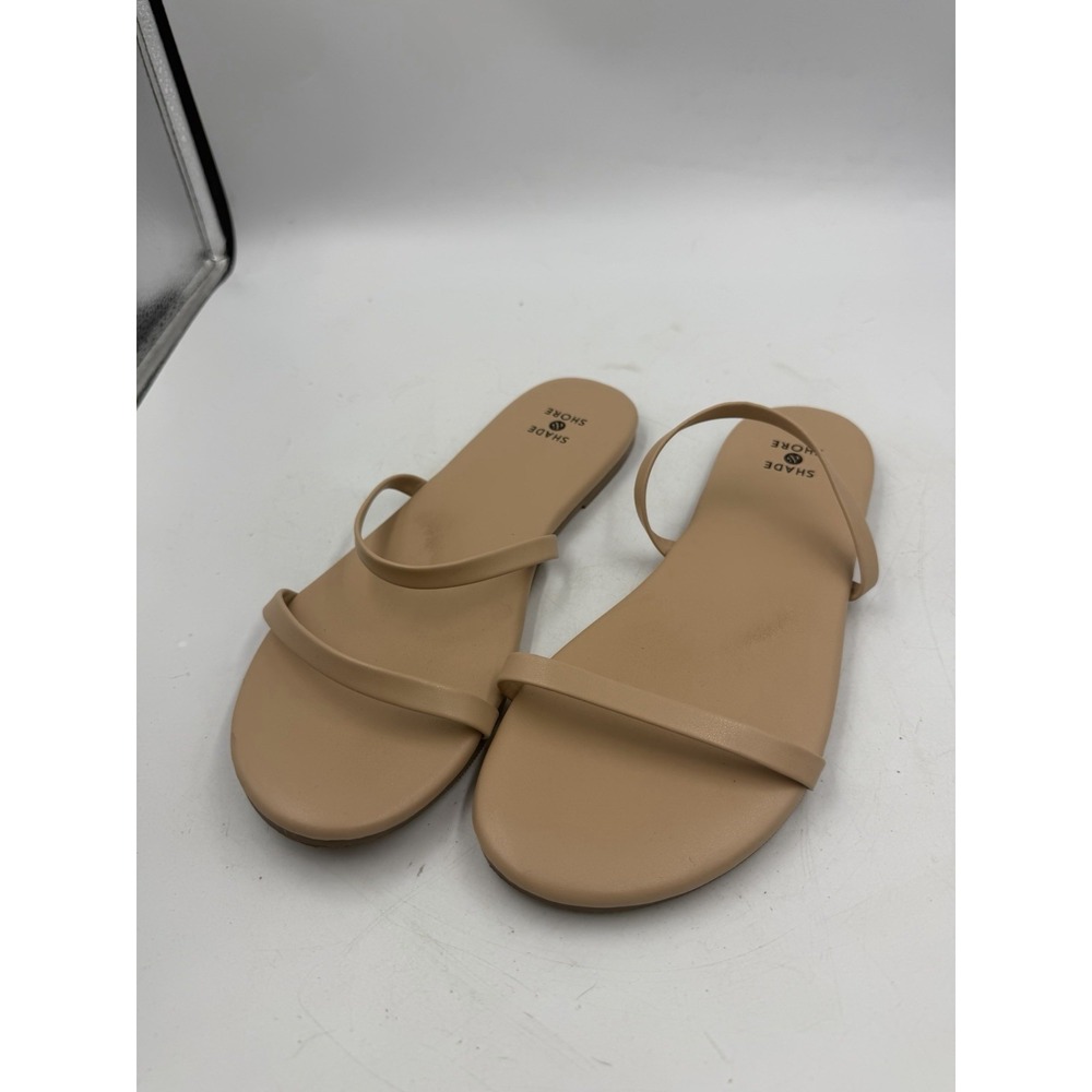 Shade & Shore Women Indi Slide Sandals Tan Size 7
